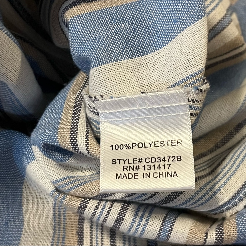 Francesca's Alya Button Front Midi Dress XS Tie Sleeve Cottagecore Prairie NWT - Picture 6 of 6
